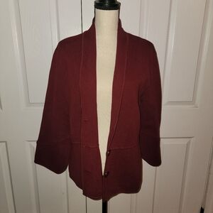 Alfani Merlot Sweater Jacket